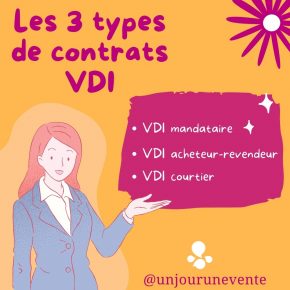 Les 3 types de contrats avec le statut VDI